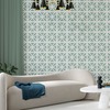 Geometric Breeze Wallpaper High Tide Aqua