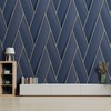 Armando Herringbone Geometric Wallpaper Navy