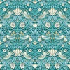 William Morris Strawberry Thief Wallpaper Teal W0171