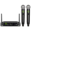 Twin Channel Handheld UHF Wireless Microphone System