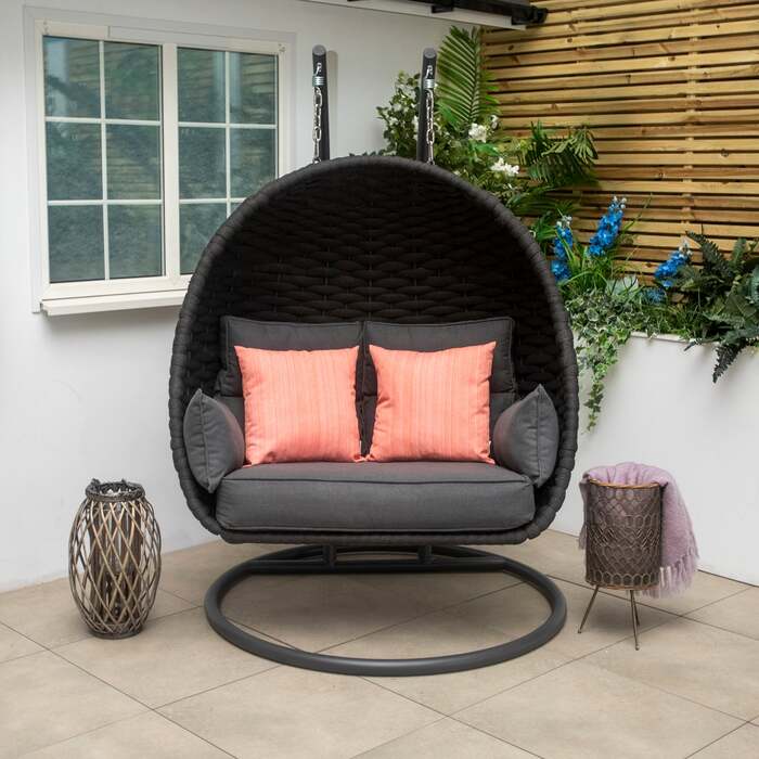 Bracken Outdoors Maldives Rope Double Hanging Egg Chair, End of February 2026