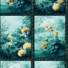 Marianne Artus Floral Wallpaper Denim Blue