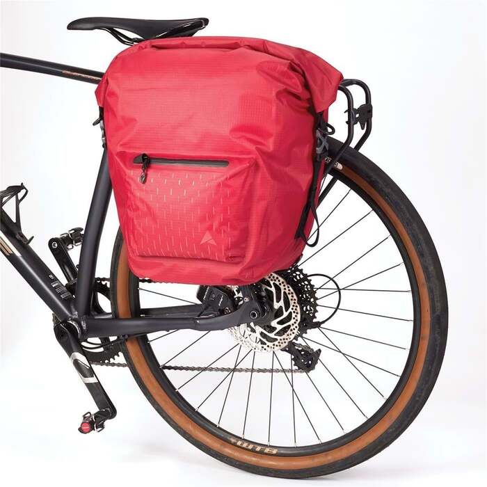 Thunderstorm Adventure 25 Cycling Pannier Charcoal | 15L Roll-Top Closure, Waterproof with Welded Seams | Durable & Reflective | Altura
