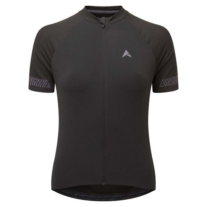Endurance Women's Short Sleeve Cycling Jersey Carbon | Reflective & High-Wicking Fabrics, Stay Comfortable on Long Rides | 16 | Altura