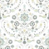 Britt Woodland Damask Vinyl Wallpaper Ochre