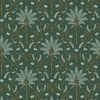 Palm Trellis Wallpaper Teal