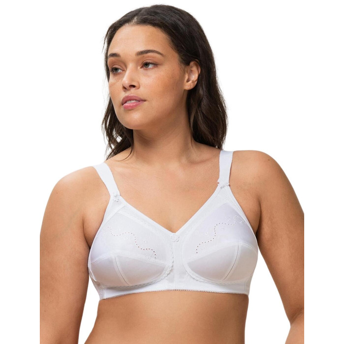 Triumph Doreen Cotton Mix Non Wired Bra - White - 48E