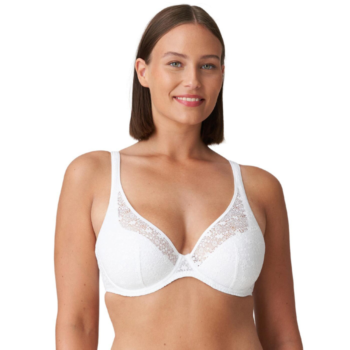 Prima Donna Twist Epirus Half Padded Plunge Bra - White - 32E