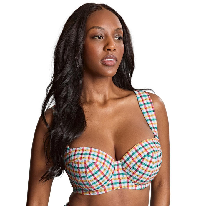 Panache Bette Balcony Bikini Top - Seersucker Multi - 36HH