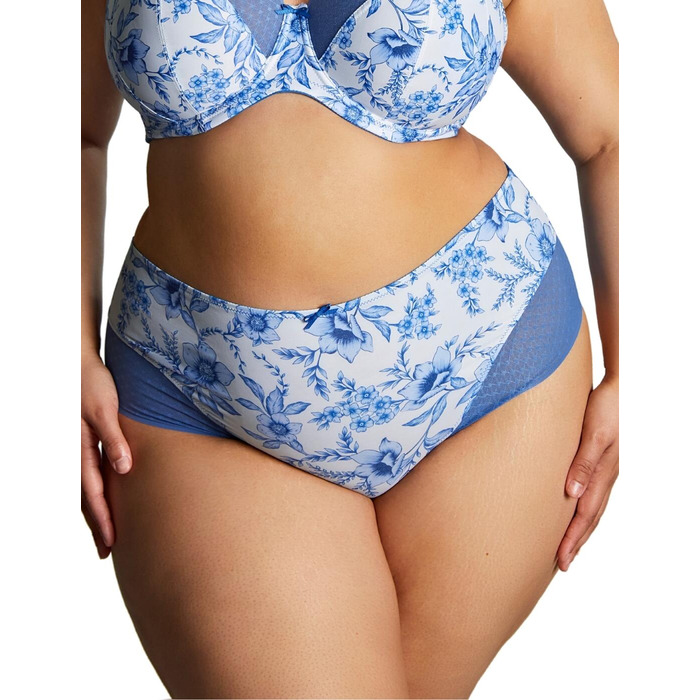 Sculptresse by Panache Bliss Deep Brief - Blue Floral - M - 12