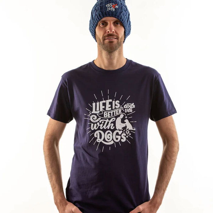It's A Dogs Life Men's Life Is Better With Dogs T