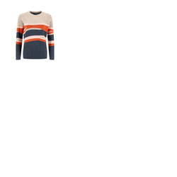 Weird Fish Chiltern Intarsia Knitted Jumper Chalk 8