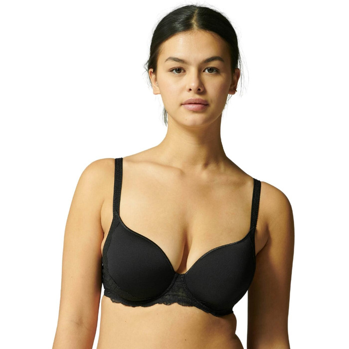 Simone Perele Reve Plunge Spacer Bra - Black - 40C