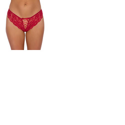 House Of Desire Bella Lace Up Front Lace Tanga Brief