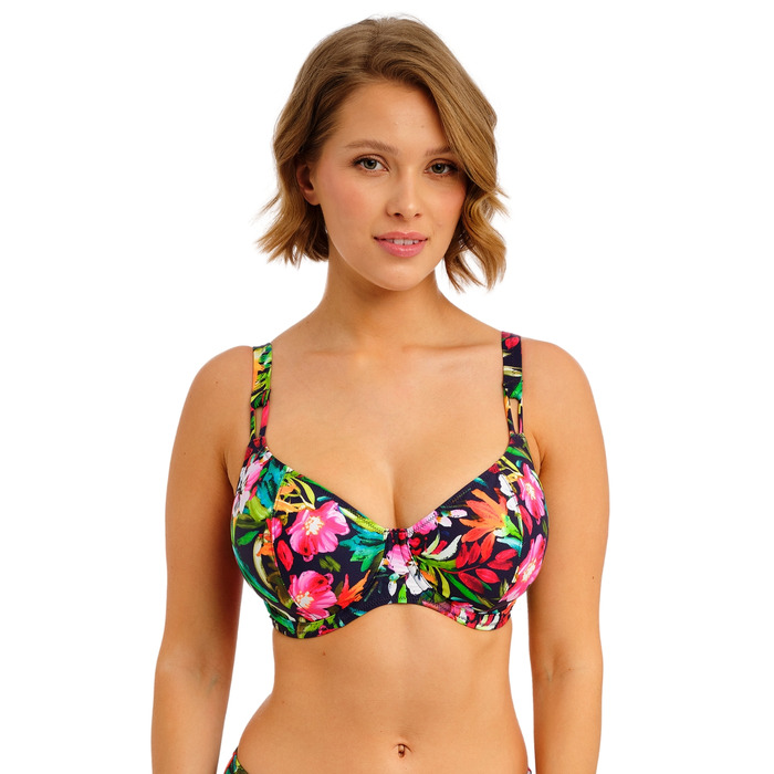 Freya Kailua Shores Underwired Plunge Bikini Top - Midnight - 28DD