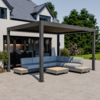 Bracken Outdoors Eclipse Plus 3m x 4m Grey Rectangular Motorised Aluminium Garden Pergola with Lights, Early March 2026