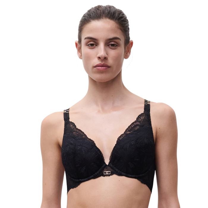 Chantelle Muse Push-Up Bra - Black - 32A
