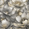 Aminah Floral Wallpaper Charcoal