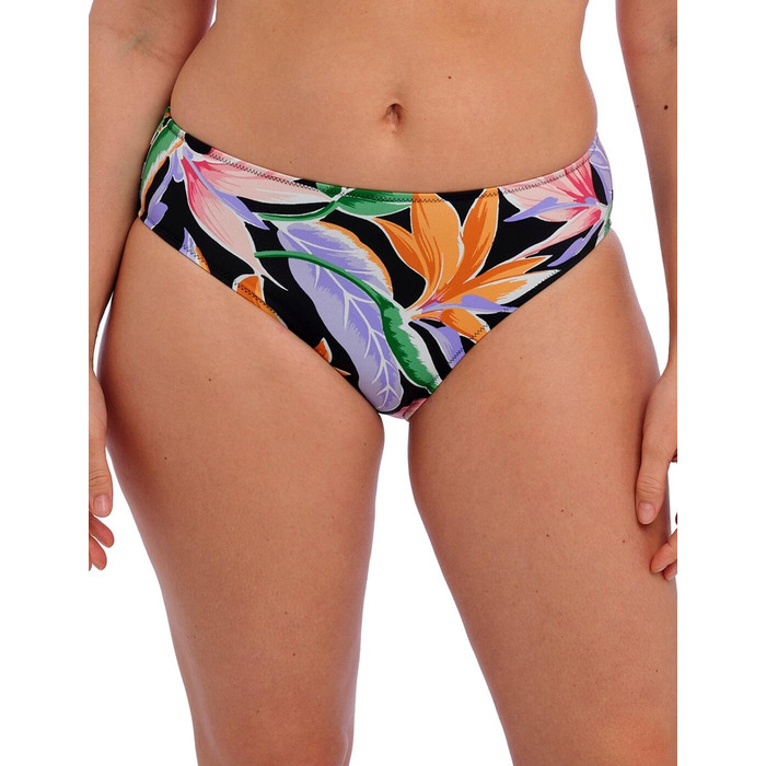 Fantasie Mykonos Cove Mid Rise Bikini Brief - Black - M - 12