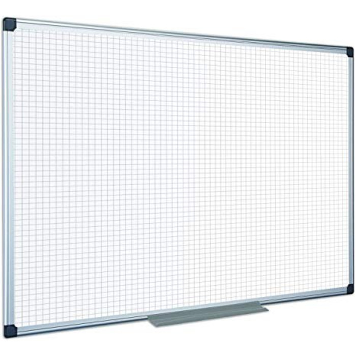 Bi-Office Maya Frame Gridded Whiteboard