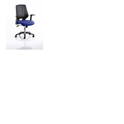 Relay Mesh Back Task Chair Stevia Blue Seat Black Back