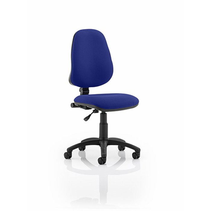 Eclipse 1 Lever Task Operator Chair Stevia Blue fabric