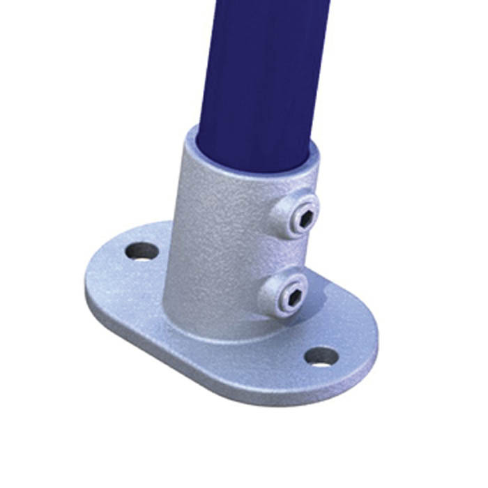 Doughty Pipeclamp Angled Railing Base Flange (4