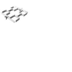 Heavy Duty Stage Four Leg Clamp for 48mm Round Legs