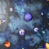 Solar Planets Wallpaper Navy