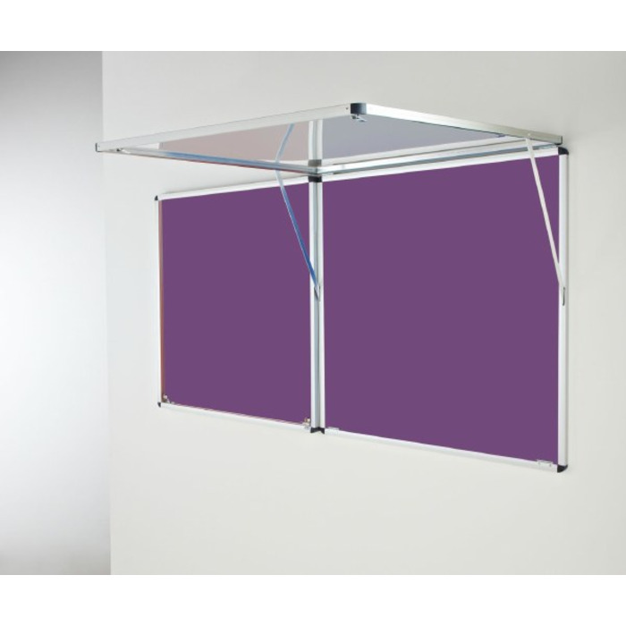 Eco-Sound Top-Hinged Corridor Tamperproof Blazemaster Noticeboard (*Supplied in 2 parts)