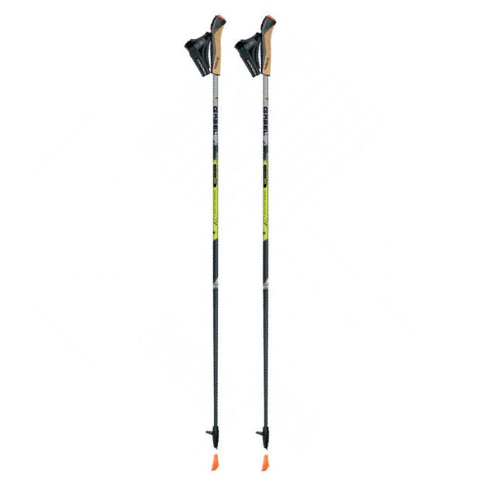 Gabel X-5 Walking Poles - Black/Yellow