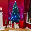 Fibre Optic Green Christmas Tree 2ft to 7ft with Multi