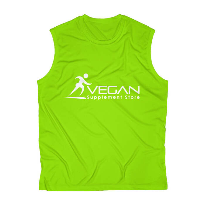 Men's Sleeveless Performance Tee, Lime Shock / XL