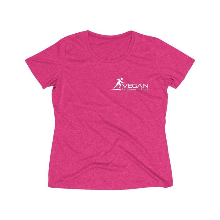 Women's Heather Wicking Tee, Blue Wake Heather