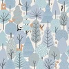 My Kingdom Wild Wood Wallpaper Blue