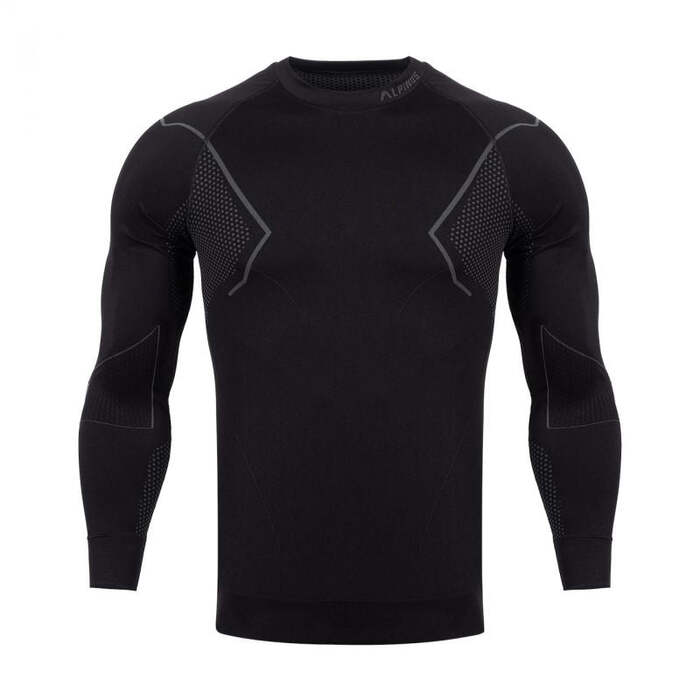 Alpinus Mens Active Base Layer Thermoactive T-Shirt - Black/Gray