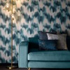 Lusso Colorante Wallpaper Midnight Clarke and Clarke W0165