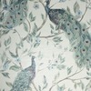 Keeka Peacock Wallpaper Blue