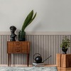 Wood Slats Dado Panel Wallpaper Grey