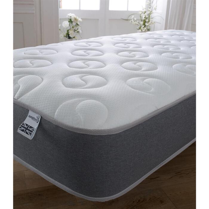 Starlight Beds™ | Memory Fibre Mattress with a luxurious Soft Cool cover - 2ft6 Small Single Mattress (75cm by 190cm)