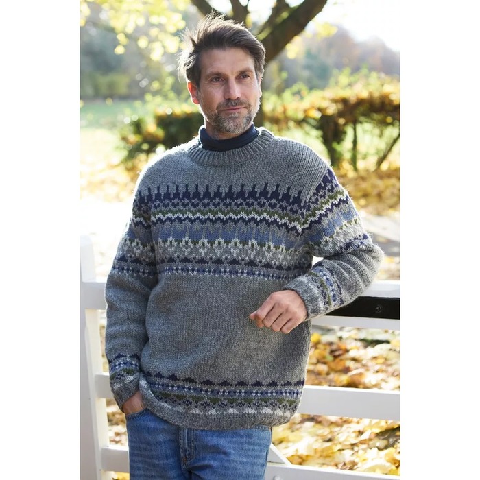 Pachamama Men's Westport Sweater Blue L