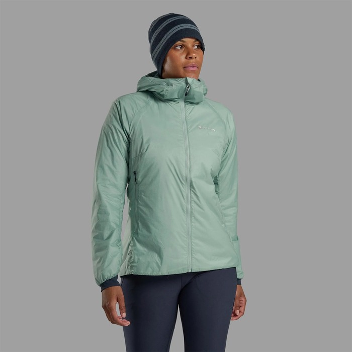 Montane Women's Fortes Lite Hooded Insulated Jacket Sea Mist 10