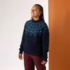Saltrock Women's Fairisle Crew Knit Jumper Blue M