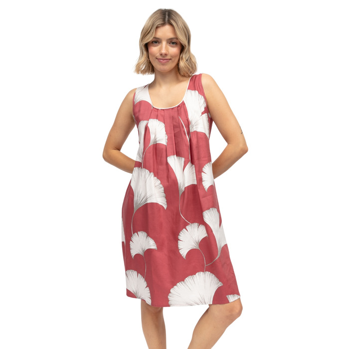 Cyberjammies Josie Short Nightdress - Terracotta Mix - M - 12