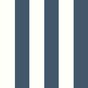 Regency Stripe Wallpaper Navy Blue