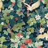 Crane Garden Wallpaper Midnight Blue