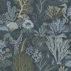 Underwater World Wallpaper Navy Blue