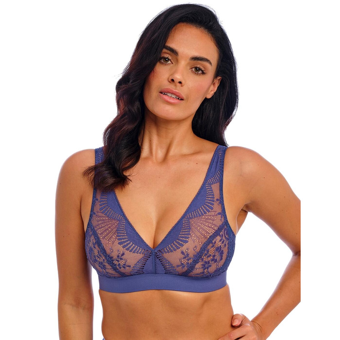 Wacoal Sensu Lace Non Wired Bralette - Dark Azure - L - 14