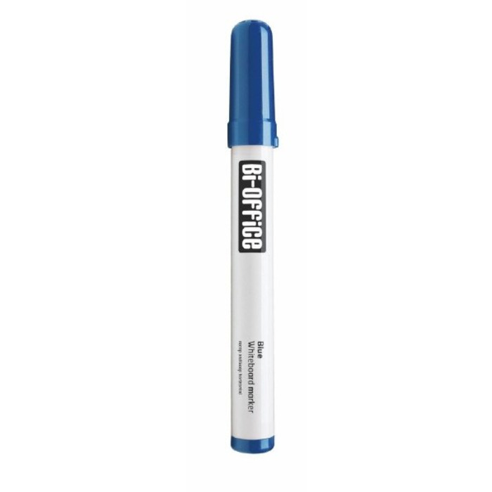 Bi-Office Box of 10 Drywipe Markers Blue