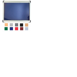 Metropolitan Tamperproof External Noticeboard Aluminium Frame 4xA4 Landscape Dark Grey Fabric